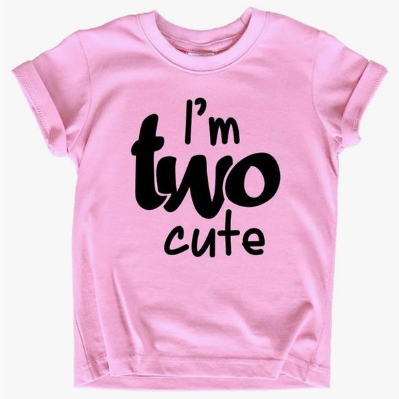Other - Pink Girls 2nd Birthday t shirt NWT 3T